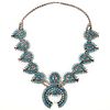 Wilford Begay Silver Squash Blossom Necklace