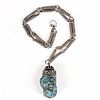 H. Fred Skaggs Turquoise Pebble Necklace