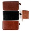 Grp: 4 Vintage Leather Watch Cases