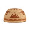 Hupa Two-Color Woven Basket Hat