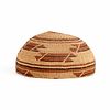 Hupa Three-Color Woven Basket Hat
