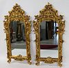 A  Large Pair Of Louis XV Style Carved Giltwood