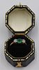 JEWELRY. Antique 18ct Gold Diamond and Emerald