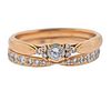 Tiffany &amp; Co 18K Gold Diamond Ring Set