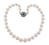 14K Gold Diamond Sapphire Pearl Necklace