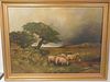 ANTIQUE PAINTING OF SHEEP