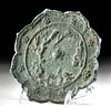 Chinese Tang Dynasty Leaded Bronze Mirror w/ Lobes