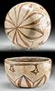 Chinesco Pottery Olla with Lotus Flower Motif