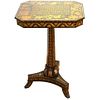 English Regency Period Penwork Occasional Table