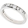 HALF ETERNITY RING WITH DIAMONDS IN  .950 PLATINUM, TIFFANY & CO. 11 brilliant and baguette cut diamonds ~0.64 ct. Size: 6