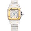 CARTIER SANTOS LADY WATCH IN STEEL AND 18K YELLOW GOLD REF. 2423  Movement: automatic
