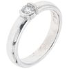 DIAMOND RING IN .950 PLATINUM, TIFFANY & CO. Weight: 6.4 g. Size: 6
