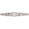 BROOCH WITH DIAMONDS IN PLATINUM AND 18K YELLOW GOLD 1 Antique cut diamond ~0.25 ct, 90 Diamonds (different cuts)