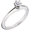RING WITH SOLITAIRE DIAMOND IN .950 PLATINUM, TIFFANY & CO. 1 Brilliant cut diamond 0.24ct Clarity: VS1 Size: 4¼