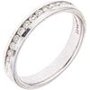 HALF ETERNITY RING WITH DIAMONDS IN 14K WHITE GOLD 12 Brilliant cut diamonds ~0.25 ct. Weight: 3.2 g. Size: 7