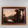 Manner of Erastus Salisbury Field (Massachusetts, 1805-1900)

Fantastic Allegorical Landscape. Unsigned. Oil on canvas, the exotic landscape with moun