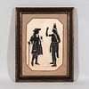 Silhouette Picture of William Penn Making a Treaty with an Indian,Emma M. Long, 1930