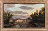 American School, Late 19th Century

Connecticut River View, Brattleboro, Vermont. Signed and dated indistinctly l.l. Oil on canvas, 16 3/4 x 28 in., i