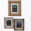 Three Framed Tintype Family Portraits