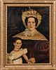 Framed Portrait of a Mother and Child