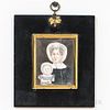Portrait Miniature of a Mother and Child,late 18th/early 19th century