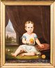 American School, Mid-19th Century

Portrait of a Young Girl. Unsigned. Oil on canvas, 34 x 27 in., in a period ripple-molded gilt frame. Condition: Re