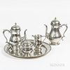 Boardman & Company Pewter Tea and Coffee Service,Connecticut, late 20th century