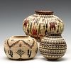 CONTEMPORARY NATIVE AMERICAN AND SPANISH BASKETS