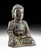 14th C. Korean Joseon Bronze Shakyamuni Buddha