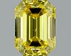 1.02 ct., Fancy Vivid Yellow/VS2, Emerald cut diamond, unmounted, PP7082