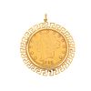 US $20 Gold Coin Pendant