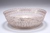 A FRENCH SILVER-PLATED BOWL, ERCUIS,?of pierced circular fo