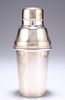 A 20TH CENTURY SILVER-PLATED COCKTAIL SHAKER, by Yeoman Pla