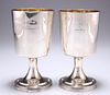 A PAIR OF GEORGE III SILVER GOBLETS,?by Thomas Robins, Lond