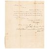 Revolutionary War General WILLIAM BARTON + Son JOHN Autograph Letter Signed