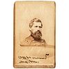 1865 OLIVER OTIS HOWARD Civil War Union Major General Signed Carte de Viste