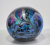 Large Rollin Karg Art Glass Dichroic Orb
