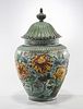 Large Chinese Bronze Cloisonne Covered Vase