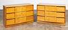 PAIR, HEYWOOD WAKEFIELD "SCULPTRA" 3-DRAWER CHESTS