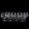 8 BACCARAT 'PERFECTION' CRYSTAL BRANDY GLASSES