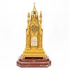 19TH C. FRENCH GILDED BRONZE CATHEDRAL CLOCK