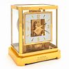 JAEGER LECOULTRE "ATMOS" SQUARE DIAL BRASS CLOCK