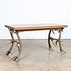 BLACK FOREST STYLE STAG ANTLER LEG TABLE