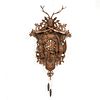20TH C. OVERSIZED BLACK FOREST CARVED CUCKOO CLOCK