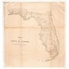 MAP STATE OF FLORIDA, JOHN WESCOTT SURVEYOR, 1856