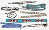 Vintage Native American beadwork, belt etc.