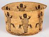 Papago Indian coiled basket