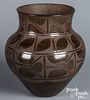 Robert Aquilar Santo Domingo Indian pottery vase
