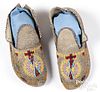 Pair of Native American Indian child's moccasins