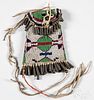 Plains Indian beaded Strike-a-Lite bag